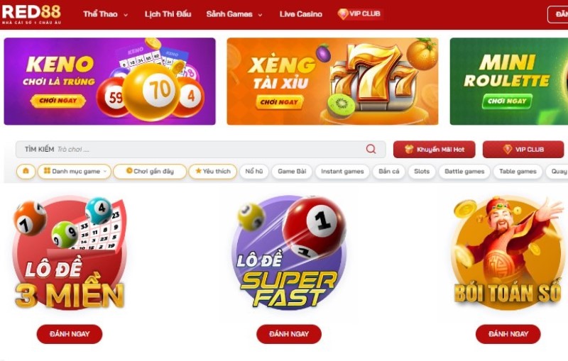 Lô Đề RED88 - Trải nghiệm cá cược lô đề đẳng cấp, tỉ lệ thắng cao