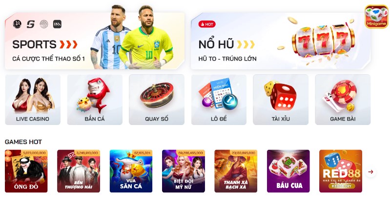 Kho trò chơi giải trí online đồ sộ tại RED88